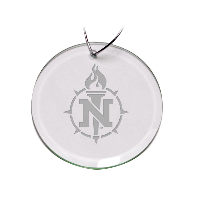 Northern Michigan Wildcats 3'' Round Glass Ornament