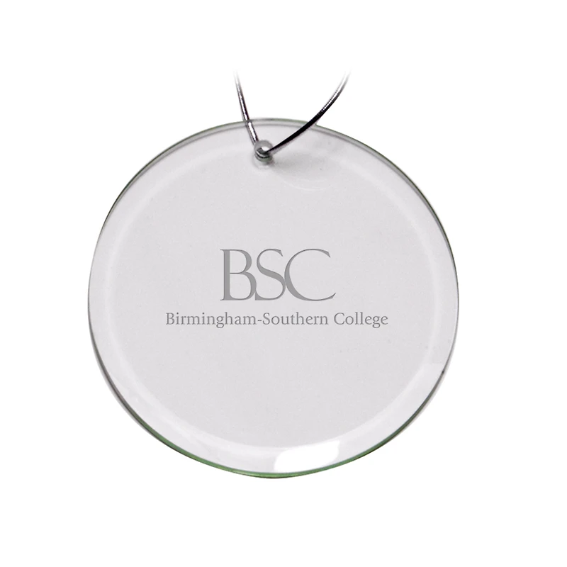 Birmingham-Southern Panthers 3'' Round Glass Ornament