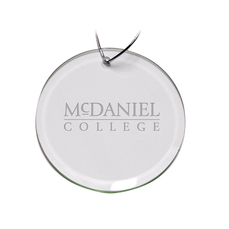 McDaniel Green Terror 3'' Round Glass Ornament