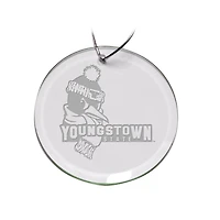 Youngstown State Penguins 3'' Round Glass Ornament