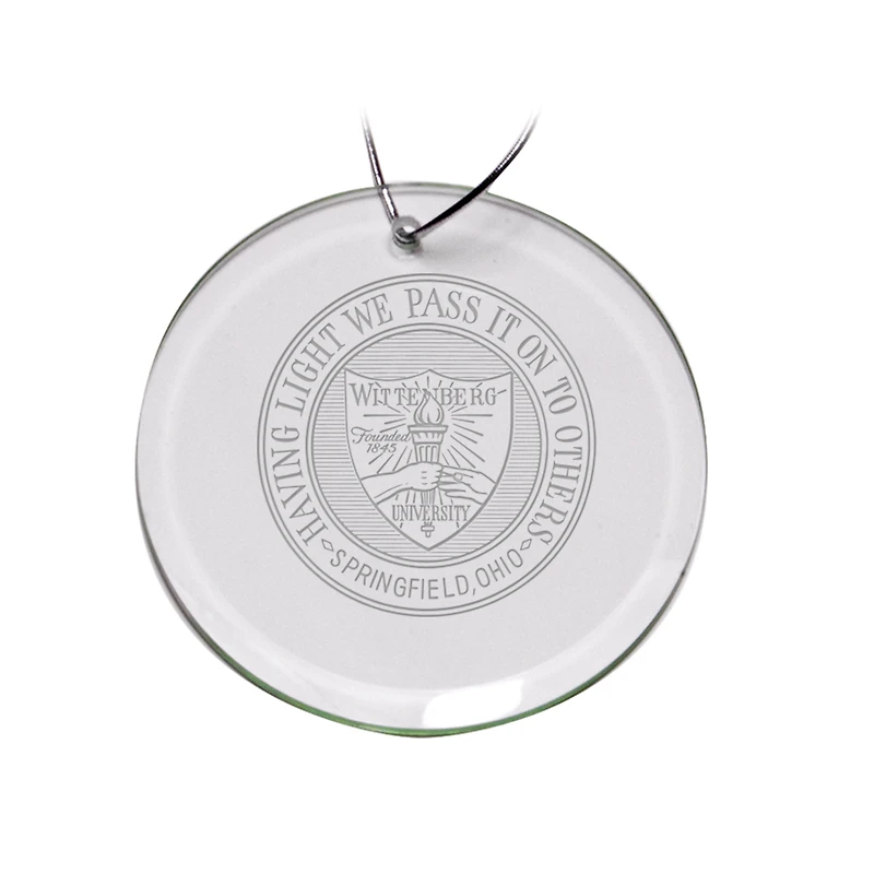 Wittenberg University Tigers 3'' Round Glass Ornament
