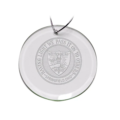 Wittenberg University Tigers 3'' Round Glass Ornament