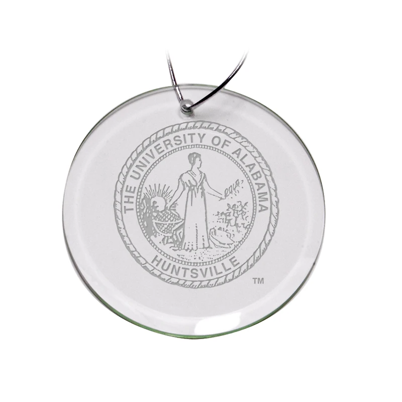 UAH Chargers 3'' Round Glass Ornament