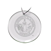 UAH Chargers 3'' Round Glass Ornament