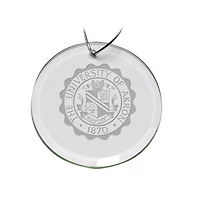 Akron Zips 3'' Round Glass Ornament