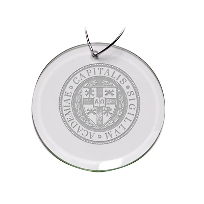 Capital University Crusaders 3'' Round Glass Ornament