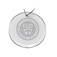 Capital University Crusaders 3'' Round Glass Ornament