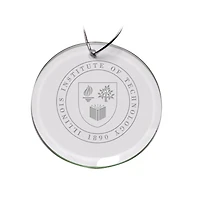 Illinois Tech Scarlet Hawks 3'' Round Glass Ornament