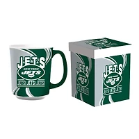 New York Jets 14oz. Ceramic Mug with Matching Box