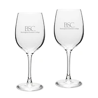 Birmingham-Southern Panthers 16oz. 2-Piece Traditional White Wine Glass Set
