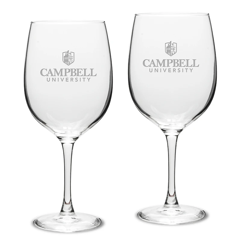 Campbell Fighting Camels 19oz. 2-Piece Traditional Robusto Red Wine Table Glass Set