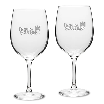 Florida Southern Moccasins 19oz. 2-Piece Traditional Robusto Red Wine Table Glass Set