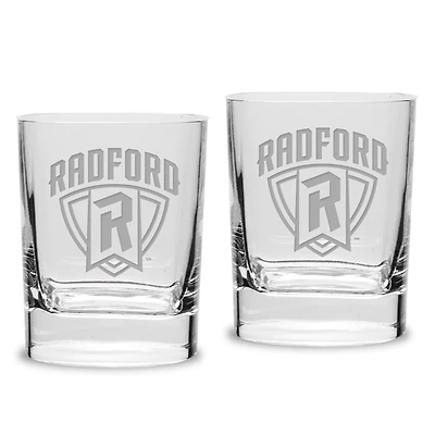 Radford Highlanders 11.75oz. Square Double Old Fashioned Glass Set
