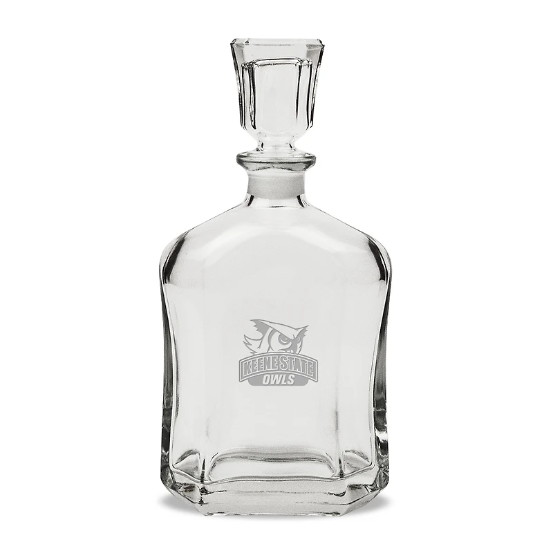Keene State Owls 23.75oz. Crystal Whisky Decanter