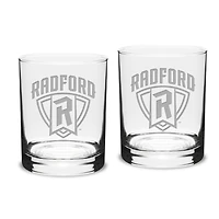 Radford Highlanders 14oz. 2-Piece Classic Double Old-Fashioned Glass Set