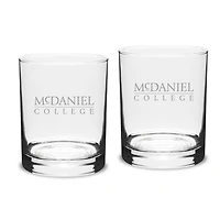 McDaniel Green Terror 14oz. 2-Piece Classic Double Old-Fashioned Glass Set