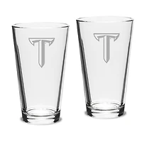 Troy University Trojans 16oz. 2-Piece Classic Pub Glass Set