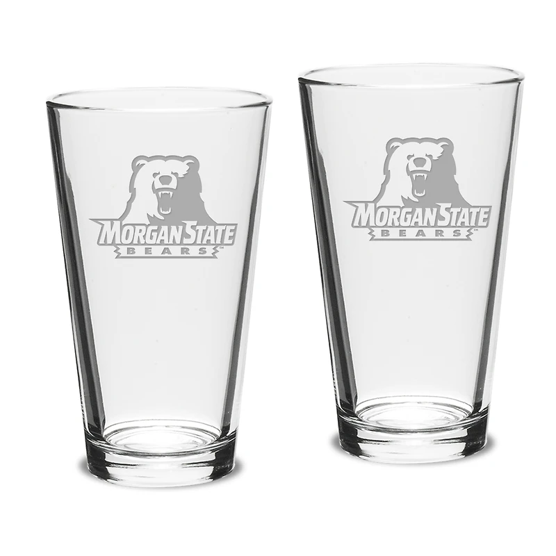 Morgan State Bears 16oz. 2-Piece Classic Pub Glass Set