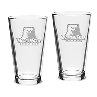 Morgan State Bears 16oz. 2-Piece Classic Pub Glass Set