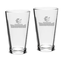 Linfield Wildcats 16oz. 2-Piece Classic Pub Glass Set