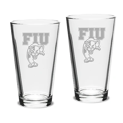 FIU Panthers 16oz. 2-Piece Classic Pub Glass Set