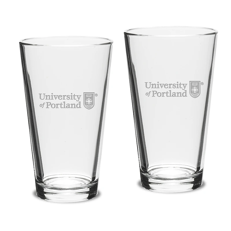 Portland Pilots 16oz. 2-Piece Classic Pub Glass Set