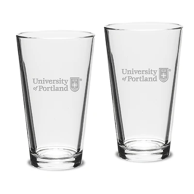 Portland Pilots 16oz. 2-Piece Classic Pub Glass Set