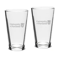 Portland Pilots 16oz. 2-Piece Classic Pub Glass Set