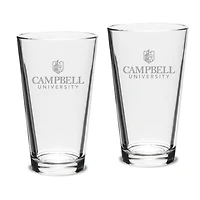 Campbell Fighting Camels 16oz. 2-Piece Classic Pub Glass Set