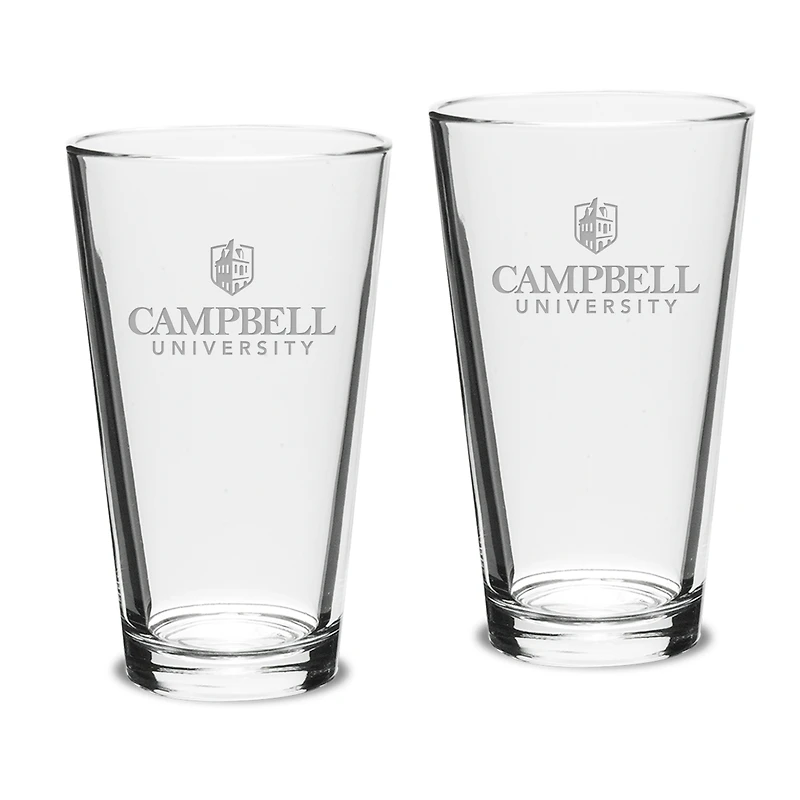 Campbell Fighting Camels 16oz. 2-Piece Classic Pub Glass Set