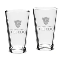 Toledo Rockets 16oz. 2-Piece Classic Pub Glass Set