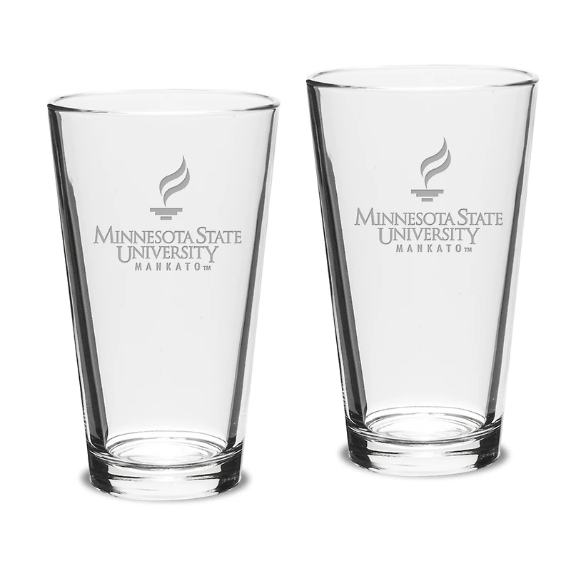 Minnesota State Mavericks 16oz. 2-Piece Classic Pub Glass Set