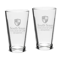 South Texas College of Law 16oz. 2-Piece Classic Pub Glass Set