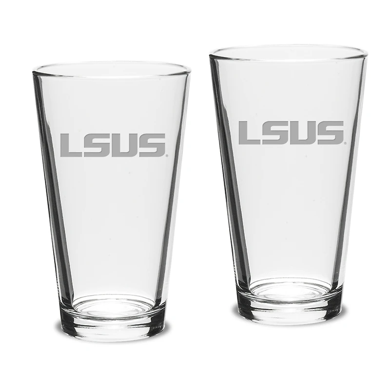 LSU Shreveport Pilots 16oz. 2-Piece Classic Pub Glass Set