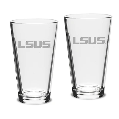 LSU Shreveport Pilots 16oz. 2-Piece Classic Pub Glass Set