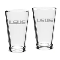 LSU Shreveport Pilots 16oz. 2-Piece Classic Pub Glass Set