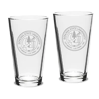 Sonoma State Seawolves 16oz. 2-Piece Classic Pub Glass Set