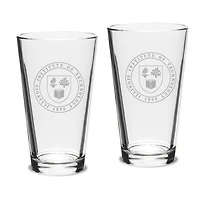 Illinois Tech Scarlet Hawks 16oz. 2-Piece Classic Pub Glass Set