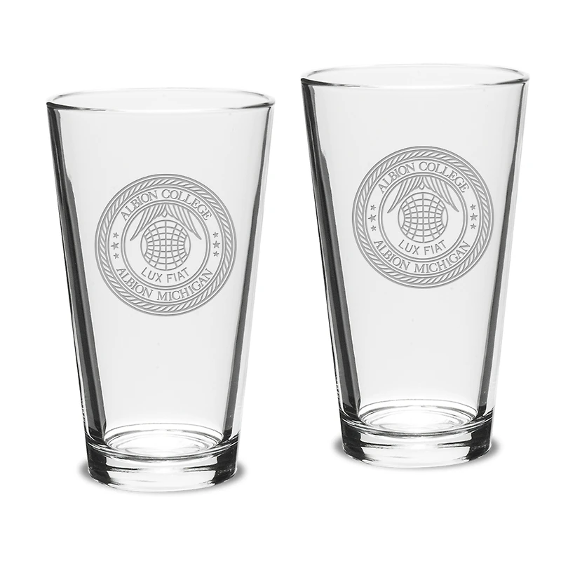 Albion Britons 16oz. 2-Piece Classic Pub Glass Set