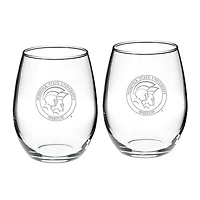 Norfolk State Spartans 21oz. 2-Piece Stemless Wine Glass Set