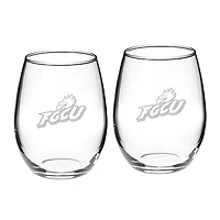 Florida Gulf Coast Eagles 21oz. 2-Piece Stemless Wine Glass Set