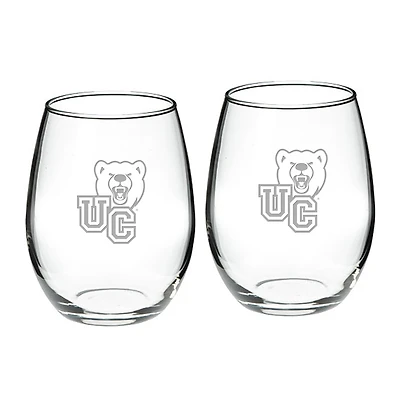 Ursinus Bears 21oz. 2-Piece Stemless Wine Glass Set