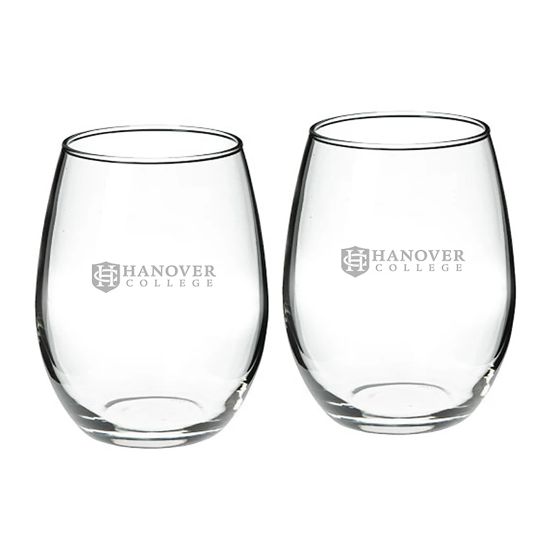 Hanover Panthers 21oz. 2-Piece Stemless Wine Glass Set