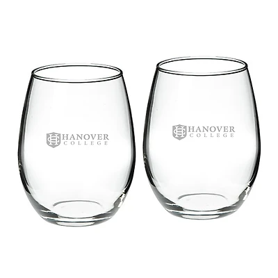 Hanover Panthers 21oz. 2-Piece Stemless Wine Glass Set