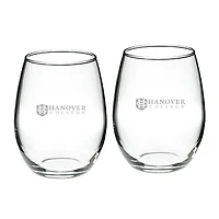 Hanover Panthers 21oz. 2-Piece Stemless Wine Glass Set