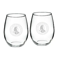 Haverford College 21oz. 2-Piece Stemless Wine Glass Set
