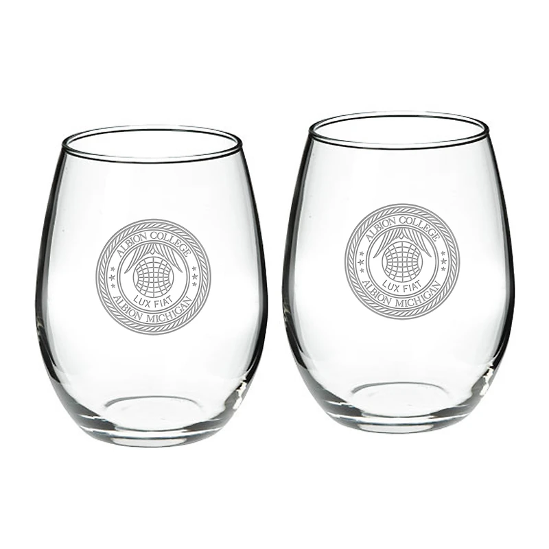 Albion Britons 21oz. 2-Piece Stemless Wine Glass Set