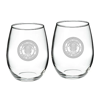 Albion Britons 21oz. 2-Piece Stemless Wine Glass Set