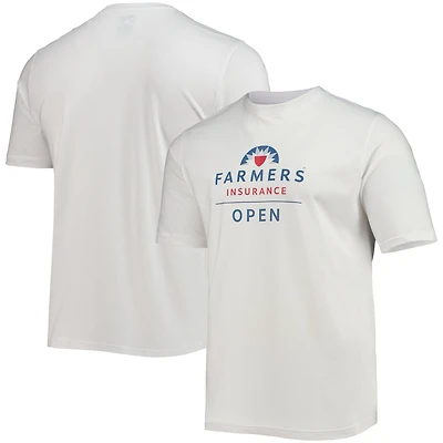 Men's Ahead White Farmers Insurance Open Pembroke Dress T-Shirt