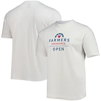 Men's Ahead White Farmers Insurance Open Pembroke Dress T-Shirt